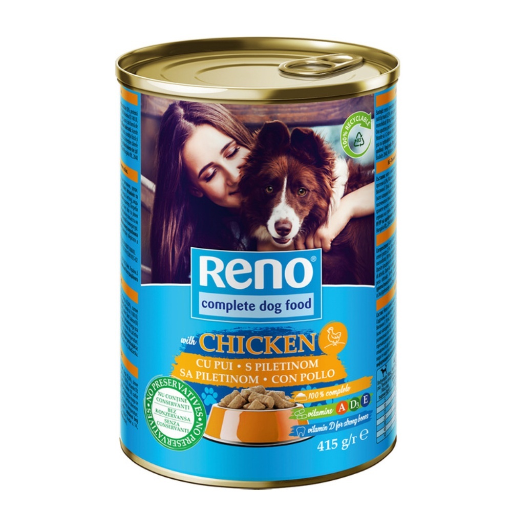 RENO Dog kuřecí, kousky 415 g